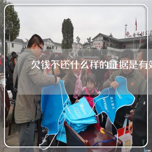 欠钱不还什么样的证据是有效的/2023120529591