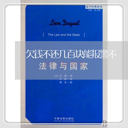 欠钱不还几百块能报警不/2023110703927