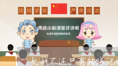 欠钱不还只有转账记录在哪里起诉/2023110839173