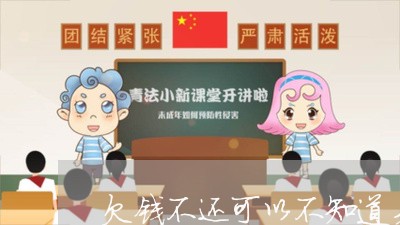 欠钱不还可以不知道身份证/2023120584905