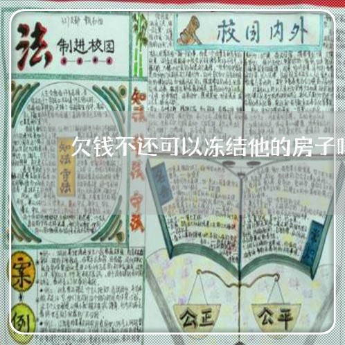 欠钱不还可以冻结他的房子吗/2023120418161