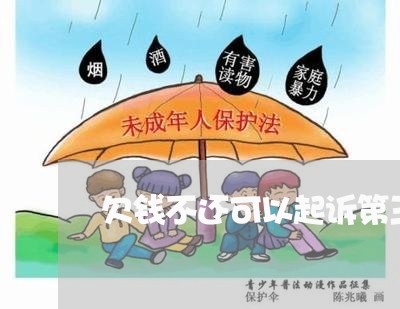 欠钱不还可以起诉第三方/2023110840260