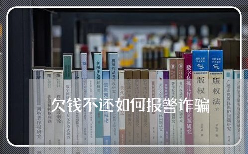 欠钱不还如何报警诈骗/2023111671704