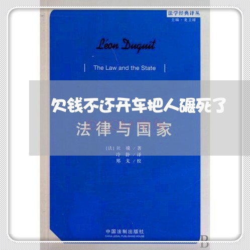 欠钱不还开车把人碾死了/2023112527383