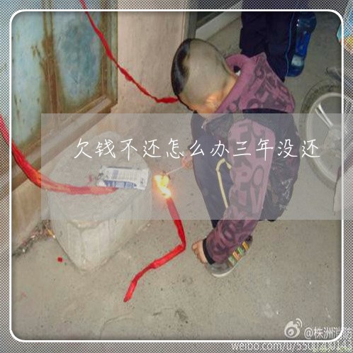 欠钱不还怎么办三年没还/2023121004705