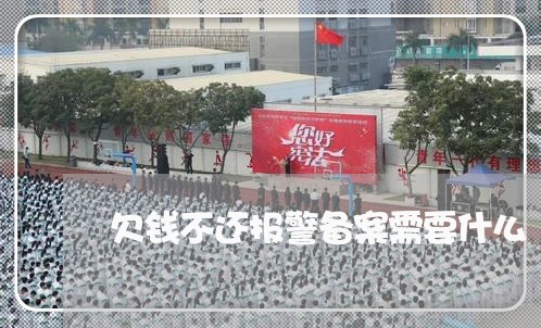 欠钱不还报警备案需要什么/2023120960694