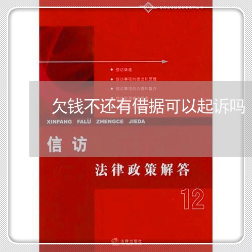 欠钱不还有借据可以起诉吗/2023092132595