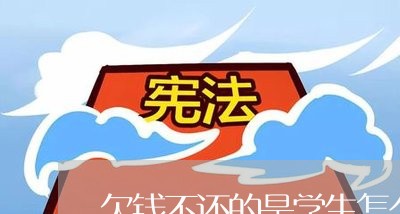 欠钱不还的是学生怎么处理/2023110207141