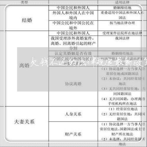 欠钱不还的法律规定最新政策/2023120521704