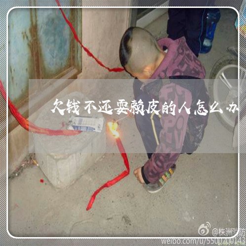 欠钱不还耍赖皮的人怎么办/2023120983936