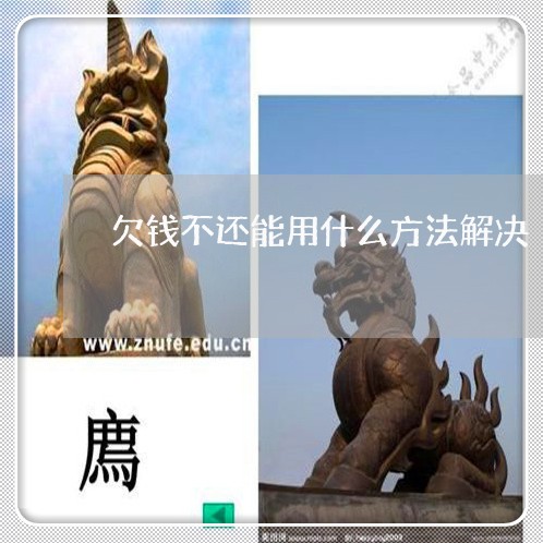 欠钱不还能用什么方法解决/2023112771605