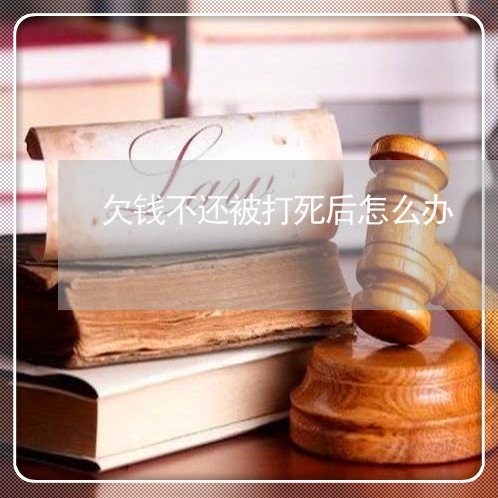 欠钱不还被打死后怎么办/2023120995928