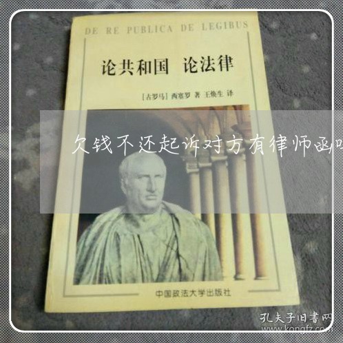 欠钱不还起诉对方有律师函吗/2023110717261