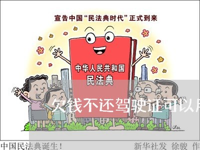 欠钱不还驾驶证可以用吗/2023120971847