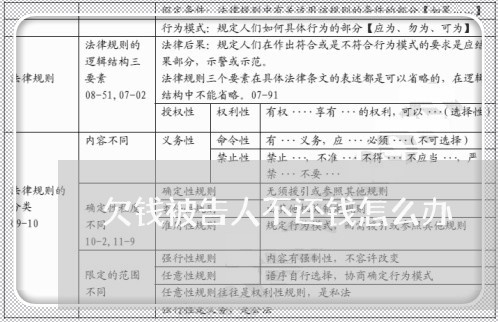 欠钱被告人不还钱怎么办/2023120953047