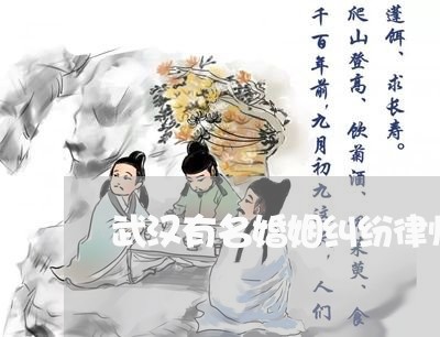 武汉有名婚姻纠纷律师推荐/2023081517359