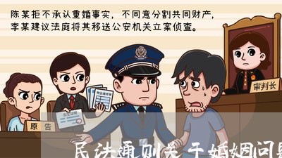 民法通则关于婚姻问题的内容/2023112394816