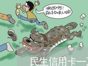 民生信用卡一万逾期三个月/2023052862726