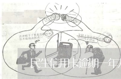 民生信用卡逾期一年九千/2023052479682