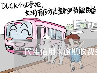 民生信用卡逾期收费多少钱/2023051207039