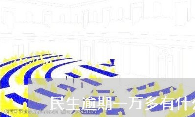 民生逾期一万多有什么后果/2023052799591