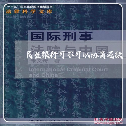 民生银行可不可以协商还款/2023100815149