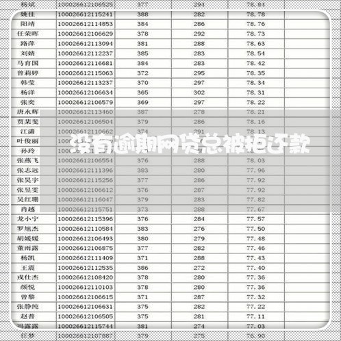 没有逾期网贷总被拒还款/2023110839279