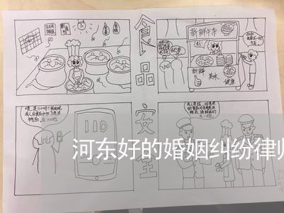 河东好的婚姻纠纷律师费用/2023081539362