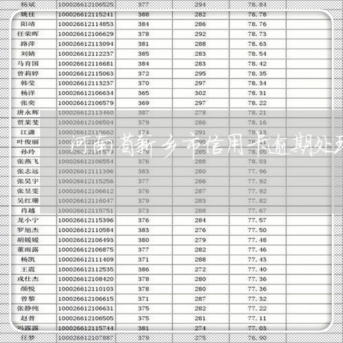 河南省新乡市信用卡逾期处理电话/2023081248582