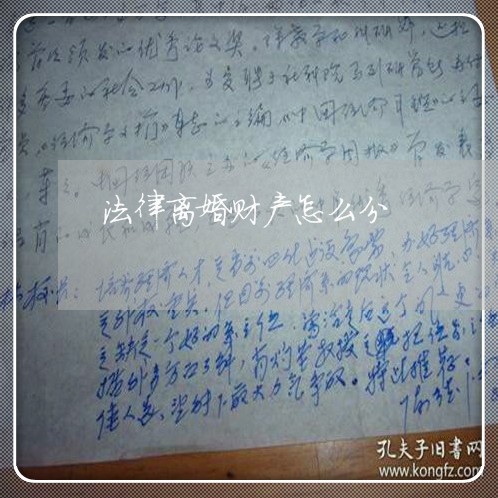 法律离婚财产怎么分/2023110611570