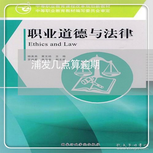 浦发几点算逾期/2023081231925