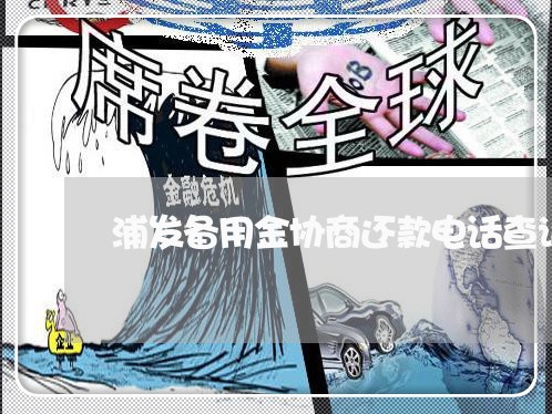 浦发备用金协商还款电话查询/2023100741626