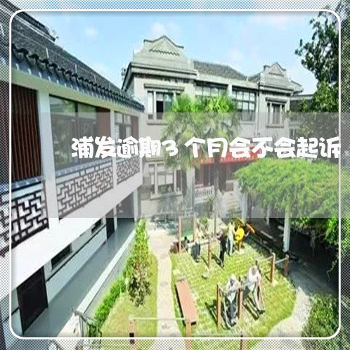 浦发逾期3个月会不会起诉/2023052883728