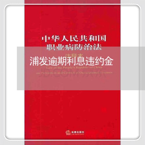 浦发逾期利息违约金/2023060927170