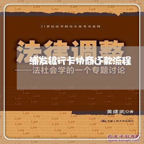 浦发银行卡协商还款流程/2023100679391