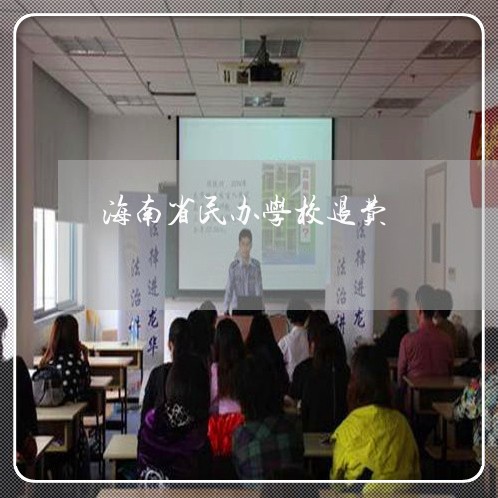 海南省民办学校退费/2023061040582