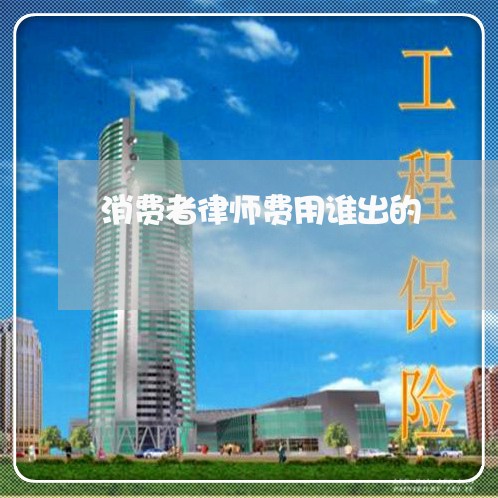 消费者律师费用谁出的/2023031785159