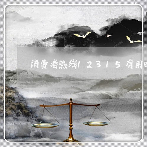 消费者热线12315有用吗/2023032885826