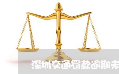 深圳交通罚款逾期未交/2023062121482