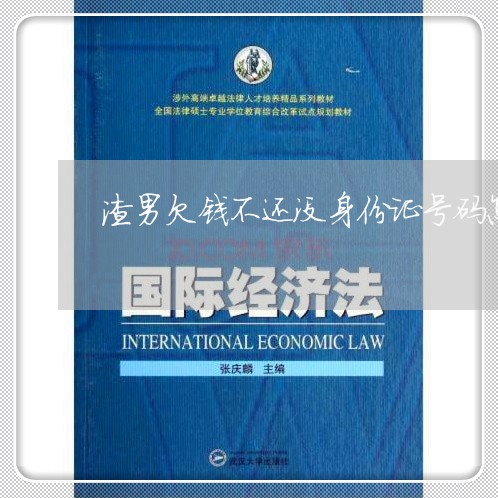 渣男欠钱不还没身份证号码怎么办/2023110916258