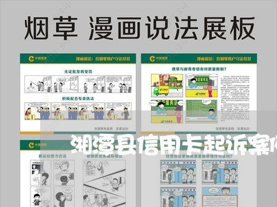 湘潭县信用卡起诉案例分析/2023112501694