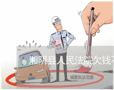 湘阴县人民法院欠钱不还/2023120302837