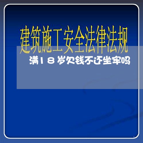 满18岁欠钱不还坐牢吗/2023103178340