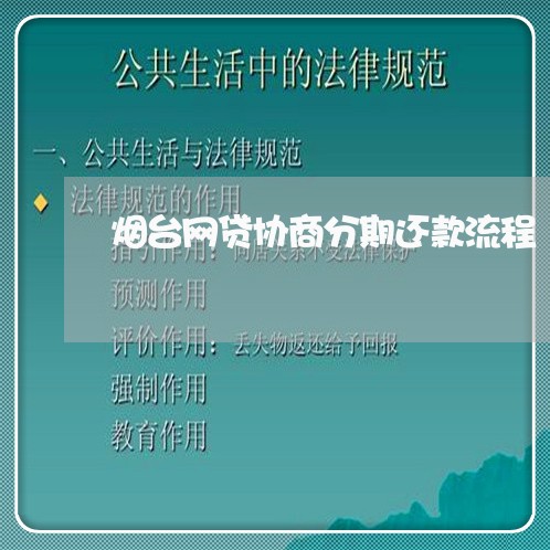 烟台网贷协商分期还款流程/2023100779602