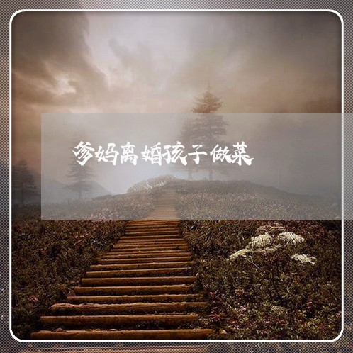 爹妈离婚孩子做菜/2023092964928