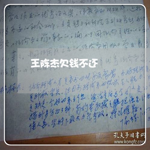 王陈杰欠钱不还/2023111674715