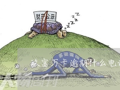 玖富万卡逾期什么电话打来/2023052630693