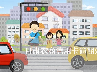 甘肃农商信用卡逾期处理/2023060406159