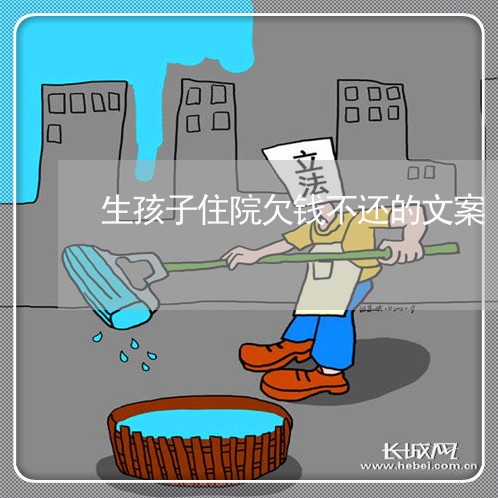 生孩子住院欠钱不还的文案/2023112570713