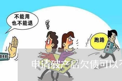 申请破产后欠债可以不还/2023111735157